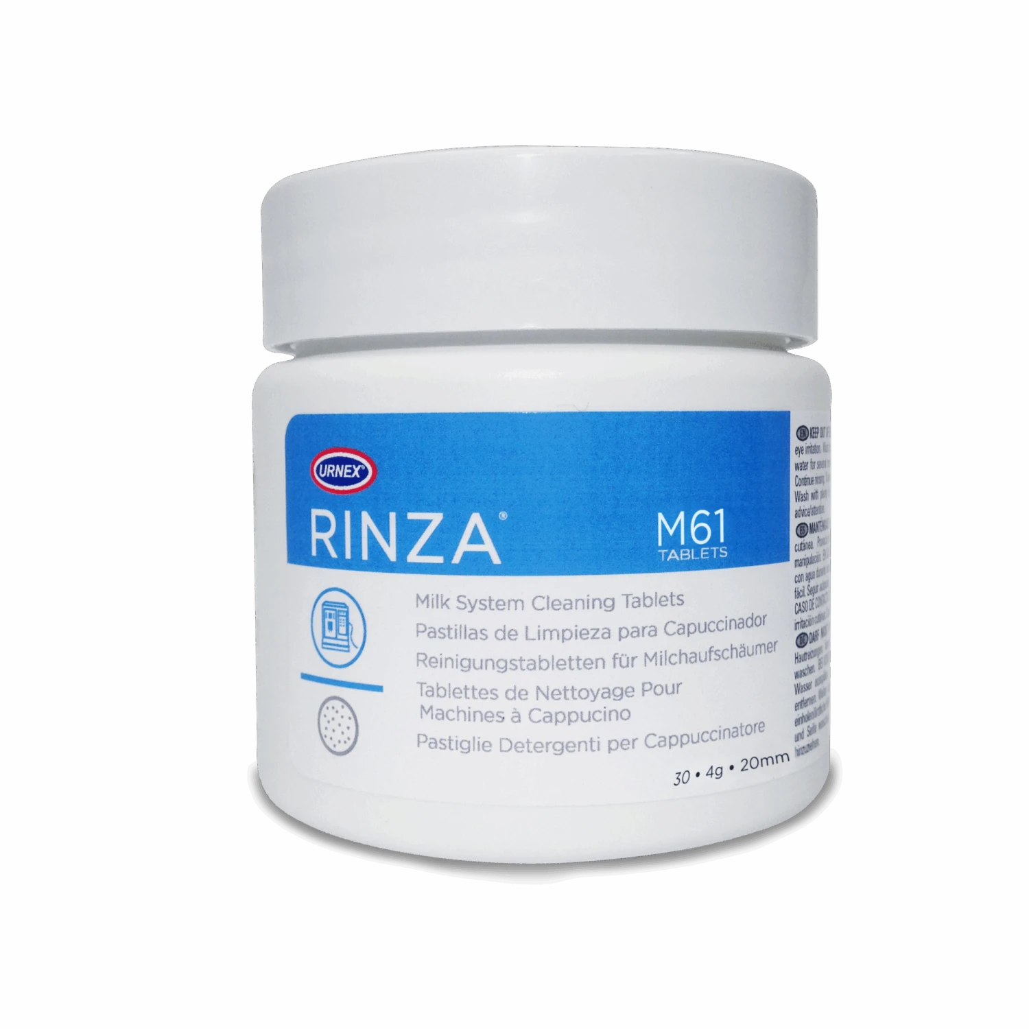 Urnex Rinza M61 Acid Formula Milk Cleaning Tablets 30ct
