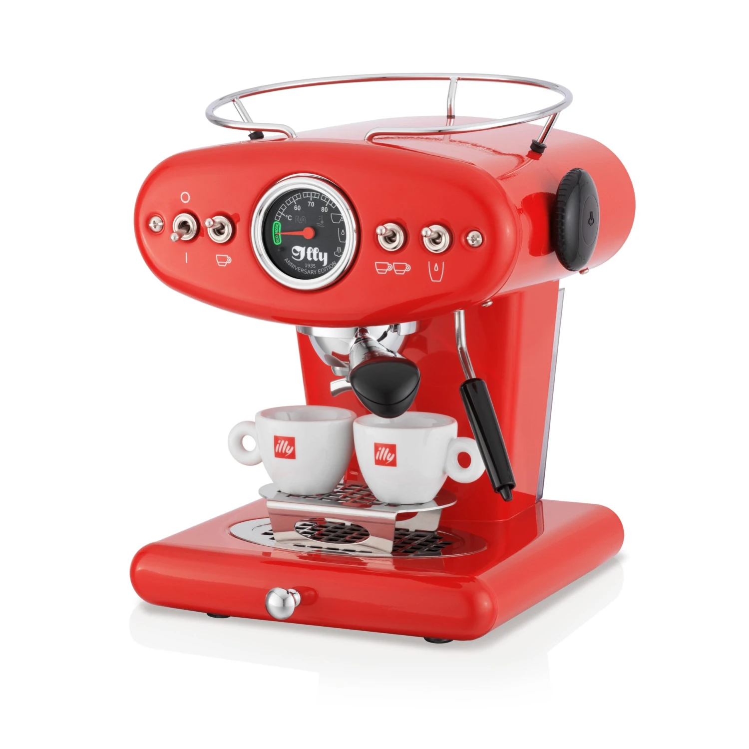 Illy X1 Anniversary E.S.E. Pod & Ground Coffee Machine - Red - Image 7