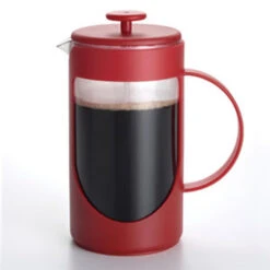 Bonjour Ami-MatinT 3 Cup Unbreakable French Press In Red