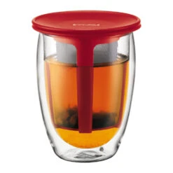 Bodum 12oz Tea For One With Strainer In Red