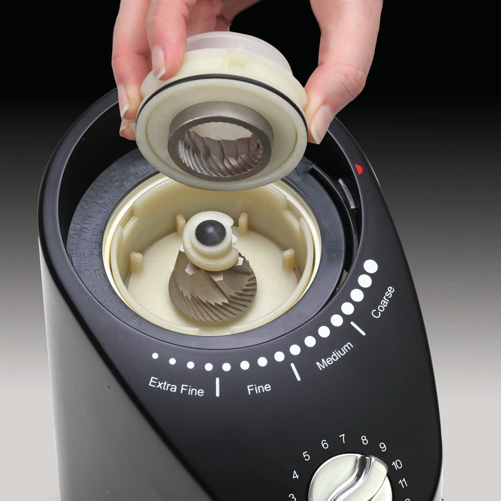 Capresso Infinity Plus Conical Burr Coffee Grinder In Black - Image 3