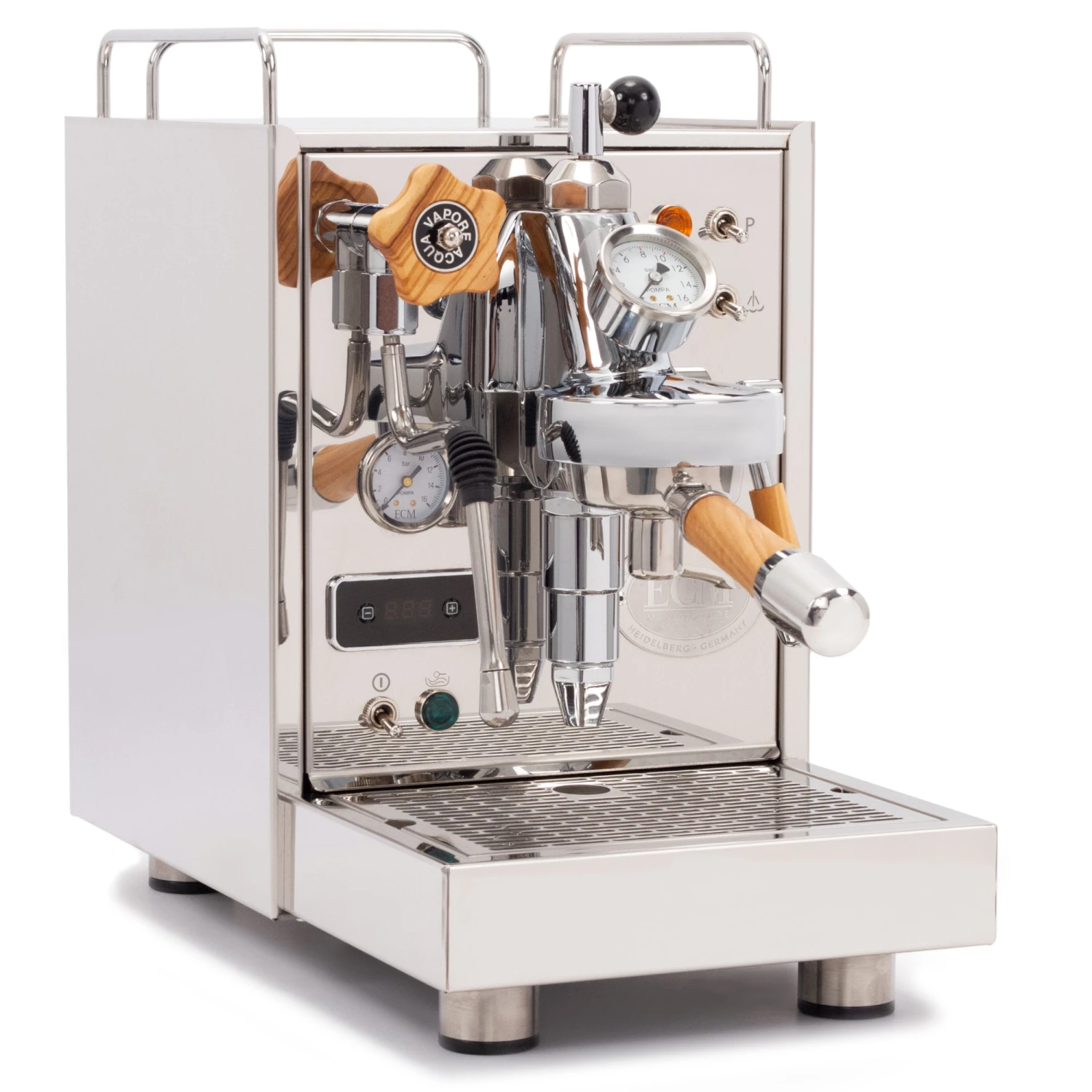 ECM Classika PID Espresso Machine With Flow Control - Olive Wood - Image 3