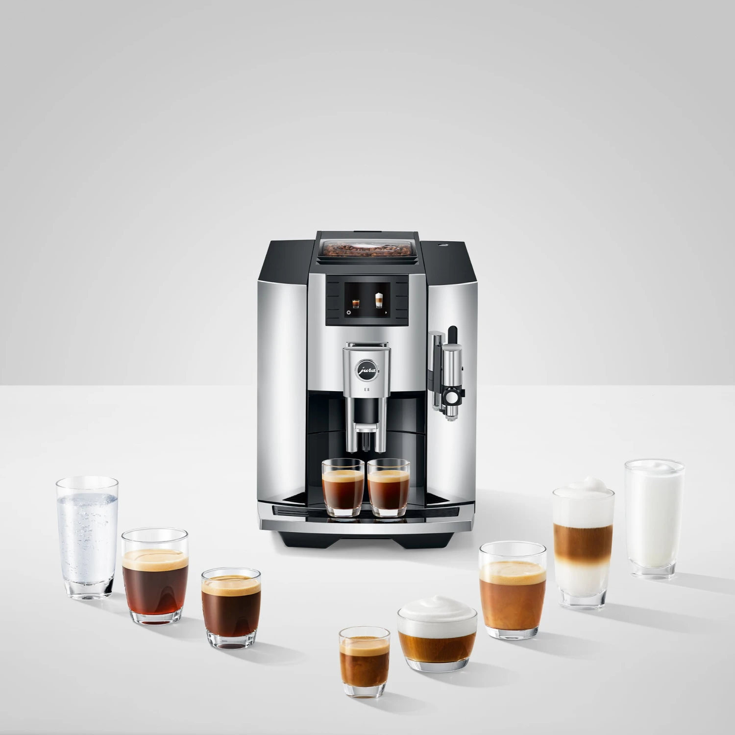 JURA E8 Espresso Machine - Chrome (NAA) - Image 5