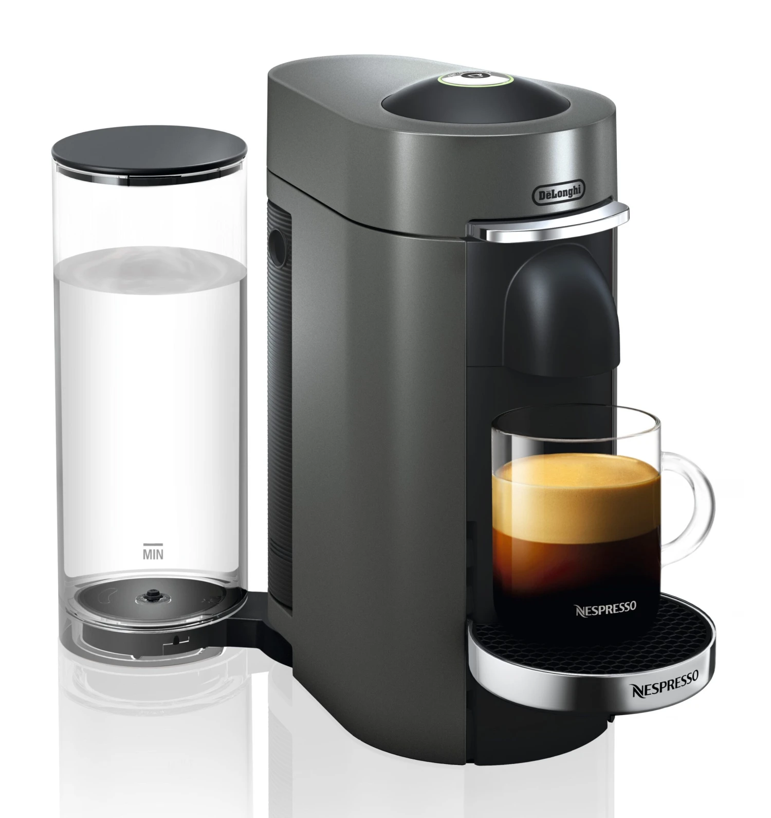Nespresso Vertuo Plus Deluxe Espresso Machine By DeLonghi With Aeroccino - Titan - Image 2