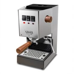 Gaggia Classic Pro In Stainless Steel - Walnut
