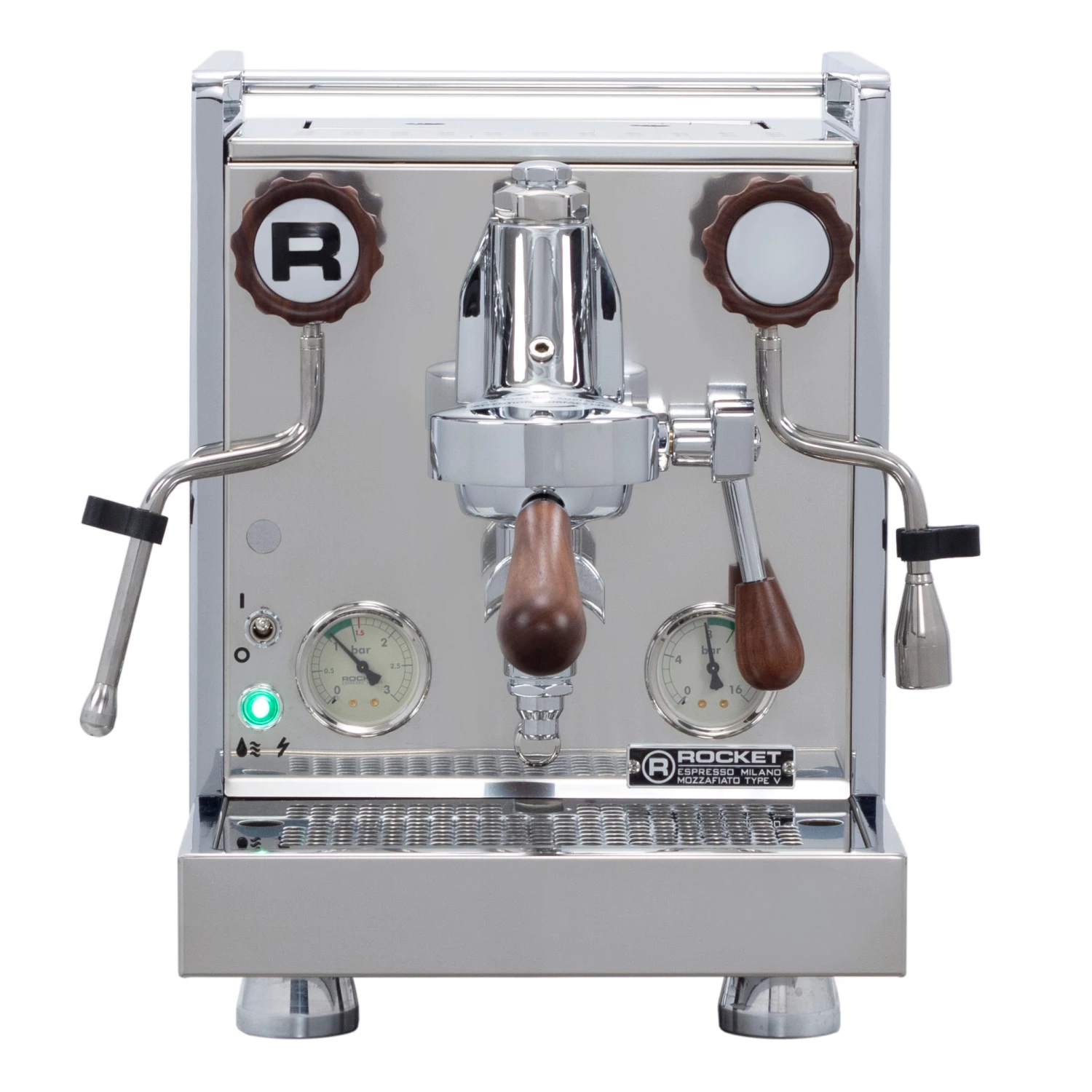 Rocket Espresso Mozzafiato Cronometro V Espresso Machine - Walnut Accents - Image 2