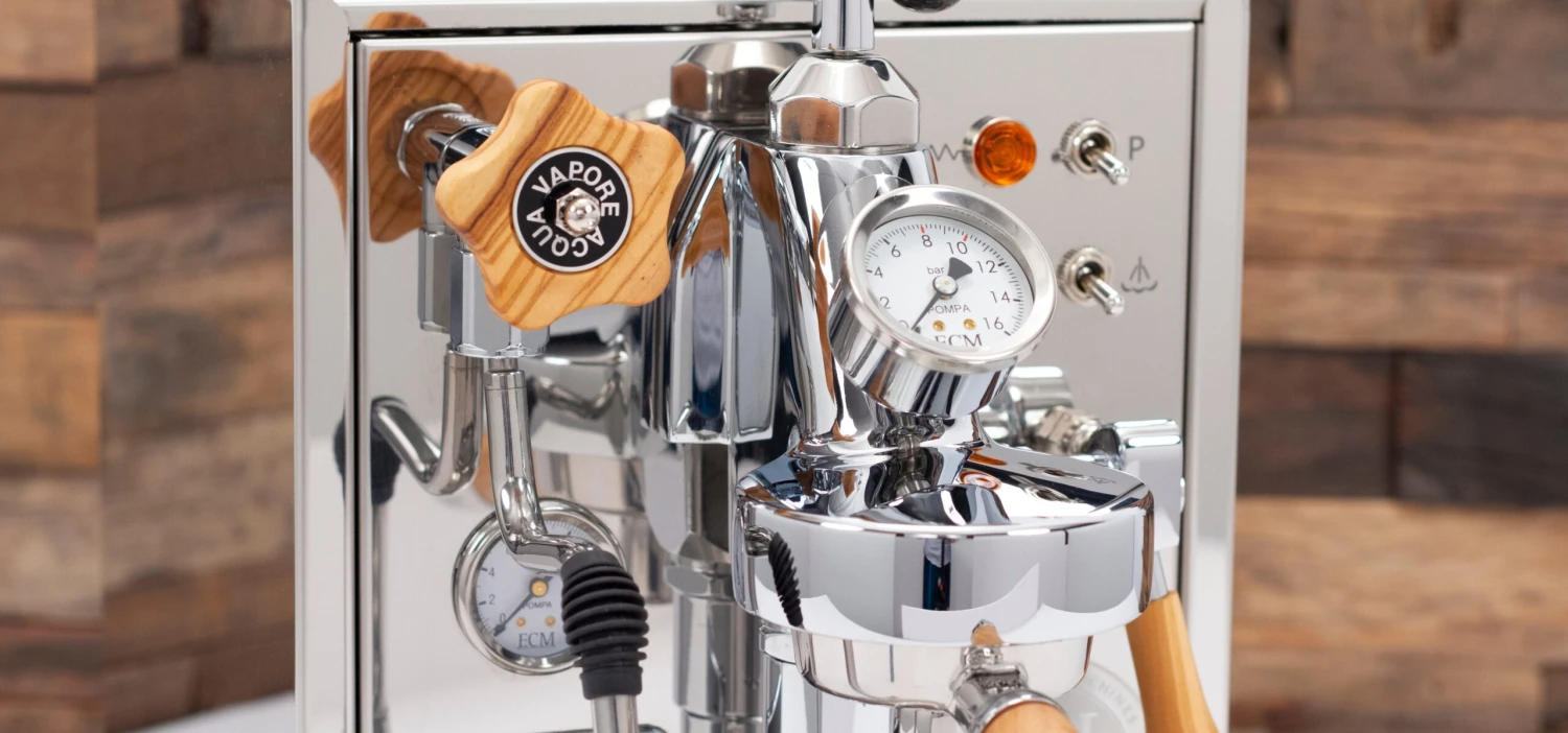 ECM Classika PID Espresso Machine With Flow Control - Olive Wood - Image 8