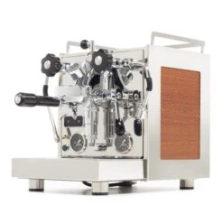 Profitec Pro 600 Dual Boiler Espresso Machine With Flow Control - Lacewood Quarter Cut