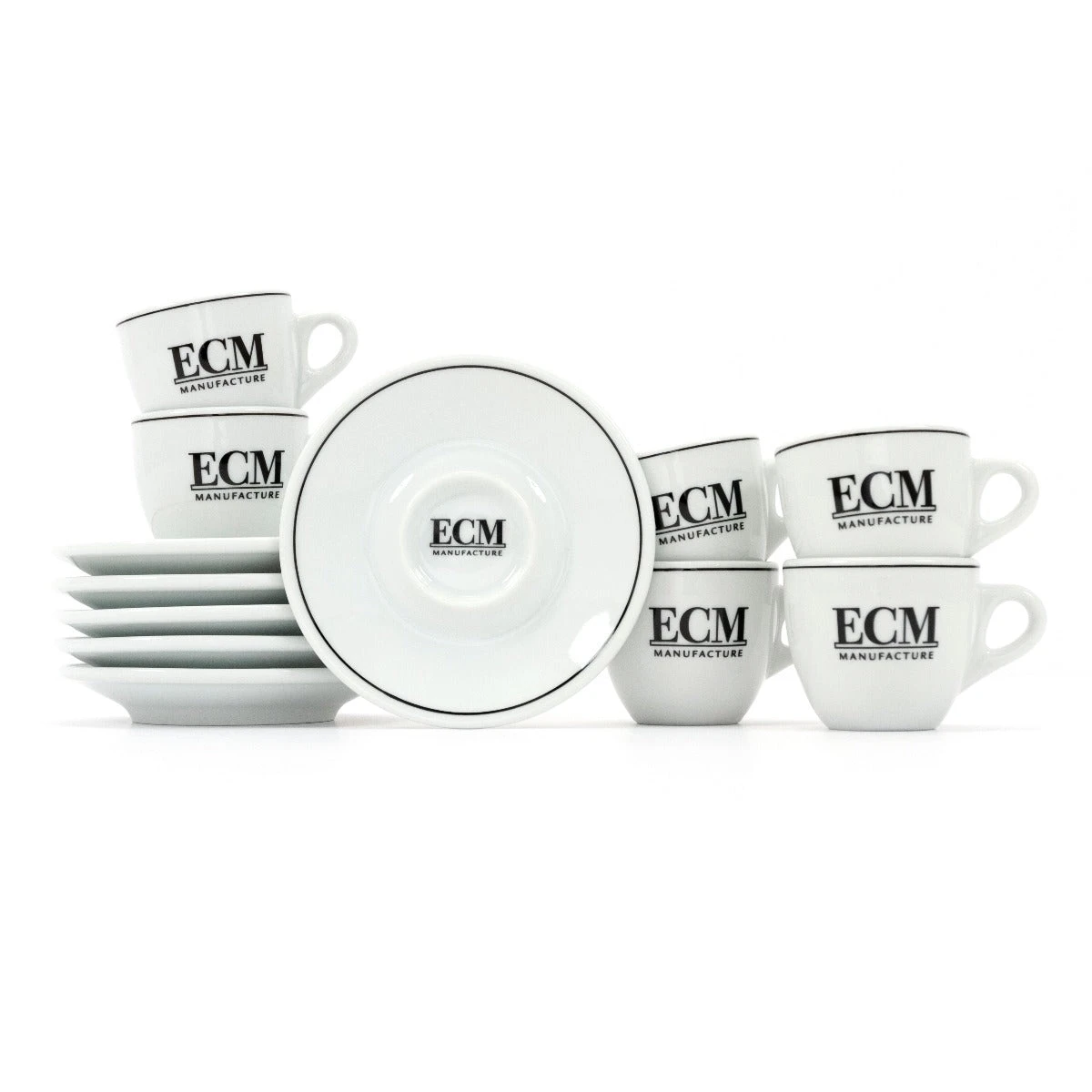 Set Of 6 ECM Cappuccino Cups And Saucers