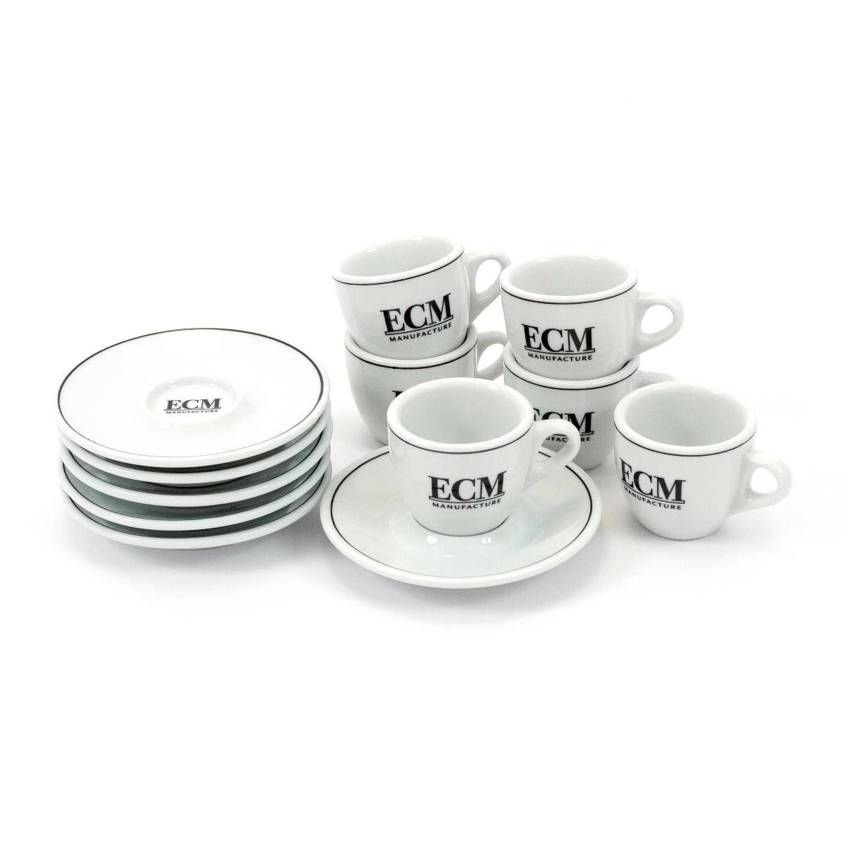 Set Of 6 ECM Cappuccino Cups And Saucers - Image 2