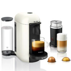 Nespresso VertuoPlus And Aeroccino Bundle In White